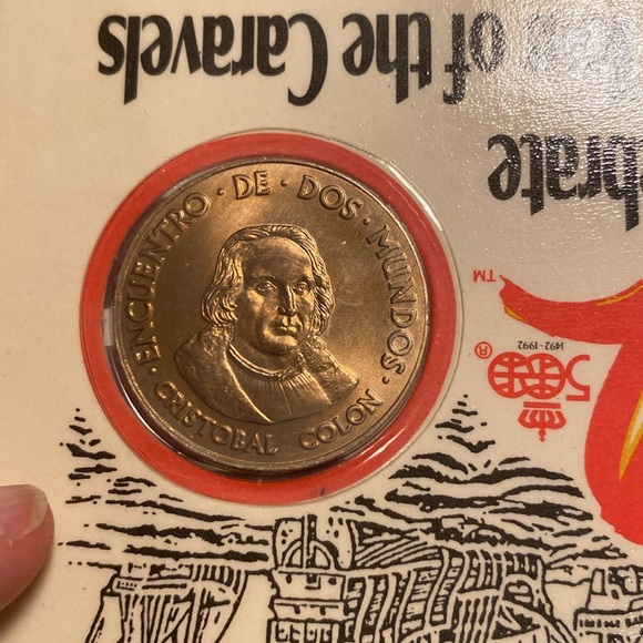 Factory Sealed Tour Of The Caravels Commemorative Coin - Picture 2 of 7